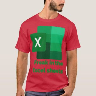 Freak in de Excel-bladen T-shirt