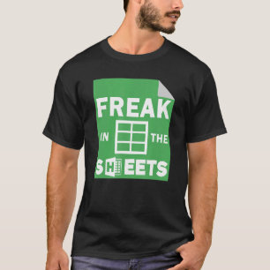 Freak in de fiches Accountant Boekhouding Excel T-shirt
