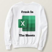 Freak in de lakens Basic sweatshirt (Design achterkant)
