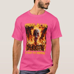Freak in de lakens Grappig Cringe Hard Skeleton Me T-shirt