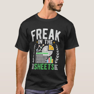 Freak in de lakens Grappige accountant CPA-boekhou T-shirt
