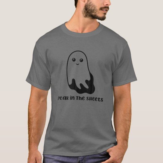FREAK IN DE SHEETS Funny Ghost Costume Halloween T-shirt (Voorkant)