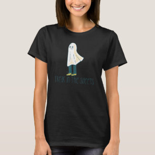 FREAK IN DE SHEETS Ghost Costume Halloween Meme T-shirt