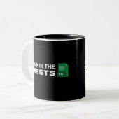 Freak in de sheets tweekleurige koffiemok (Voorkant links)