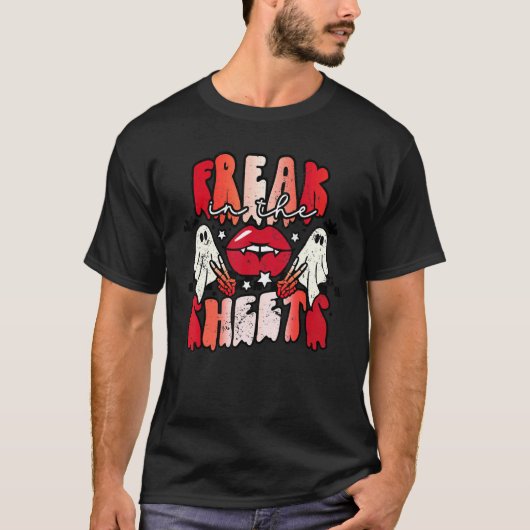Freak in de sms-spooky Salloween Ghost T-shirt (Voorkant)