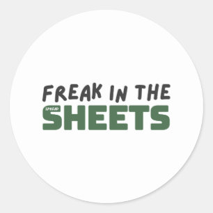 Freak in de standaard ronde-sticker voor spreadshe ronde sticker
