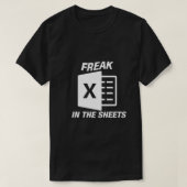 Freak in de vellen Excel T-shirt (Design voorkant)