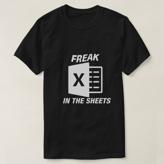 Freak in de vellen Excel T-shirt (Design voorkant)