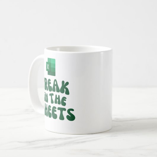 Freak in de vellen koffiemok (Voorkant links)