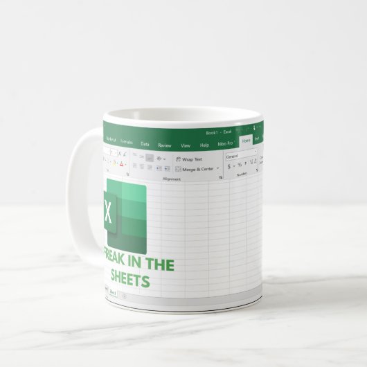 Freak in de vellen koffiemok (Voorkant links)