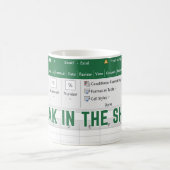 Freak in de vellen Mok, Excel koffie Mok (Center)