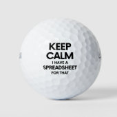 Freak in de vellen - Spreadsheets in Microsoft Exc Golfballen (Voorkant)