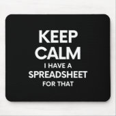 Freak in de vellen - Spreadsheets in Microsoft Exc Muismat (Voorkant)