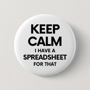 Freak in de vellen - Spreadsheets in Microsoft Exc Ronde Button 5,7 Cm