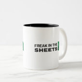 Freak in de vellen Two-Tone koffiekoffie-mok Tweekleurige Koffiemok (Voorkant rechts)