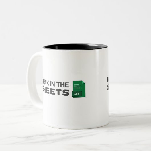 Freak in de vellen Two-Tone koffiekoffie-mok Tweekleurige Koffiemok (Voorkant links)