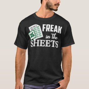 Freak in Excel-vellen Funny Accountant Spreads T-shirt