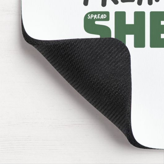 Freak in muisblok met spreadsheets muismat (Hoek)