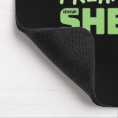 Freak in muisblok met spreadsheets muismat (Hoek)