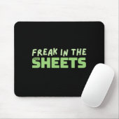 Freak in muisblok met spreadsheets muismat (Met muis)