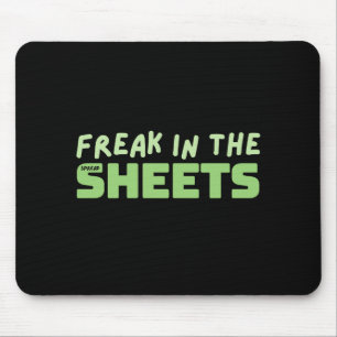 Freak in muisblok met spreadsheets muismat