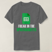 Freak in spreadsheets Excel Accountant accounting T-shirt (Design voorkant)