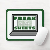 Freak in spreadsheets muismat (Met muis)