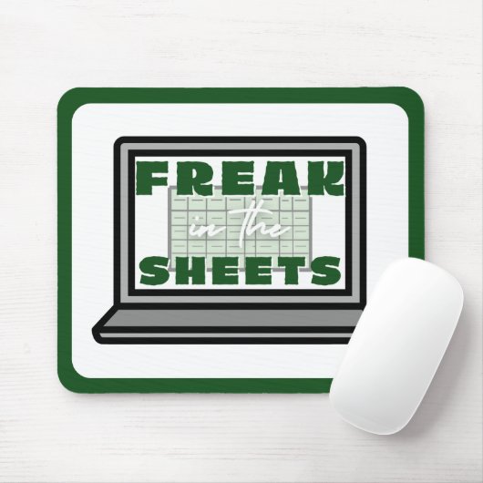 Freak in spreadsheets muismat (Met muis)