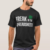 Freak in spreadsheets t-shirt (Voorkant)