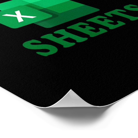 Freak In The Sheets, Accountant Funny Spreadsheet Poster (Hoek)