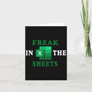 Freak In The Sheets, accountant grappige spreadshe Kaart