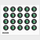 Freak In The Sheets, accountant grappige spreadshe Ronde Sticker (Vel)