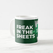 Freak in the Sheets Funny Excel Coffee Mok (Voorkant links)