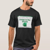 Freak in vellen spreadsheet Excel Accountant D T-shirt (Voorkant)