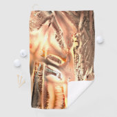 Freak-koraaltextuur en zeer ruwe digitale uitsnede golfhanddoek (Insitu)