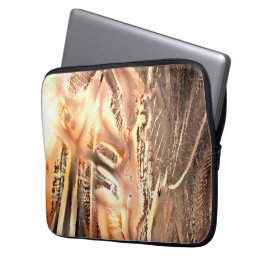 Freak-koraaltextuur en zeer ruwe digitale uitsnede laptop sleeve