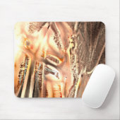Freak-koraaltextuur en zeer ruwe digitale uitsnede muismat (Met muis)