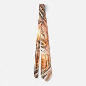 Freak-koraaltextuur en zeer ruwe digitale uitsnede stropdas (Achterkant)