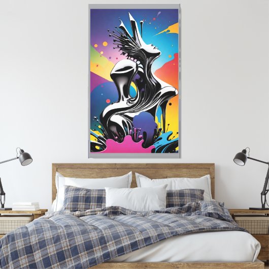 Freak Matching beroemd gemaakt door Ken Gage Surre Canvas Afdruk (Insitu (Slaapkamer))