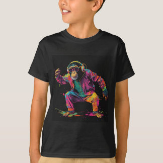 Freak Monkey Gedrukt T-shirt