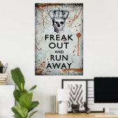 Freak Out en run-out Halloween Poster (Thuiskantoor)
