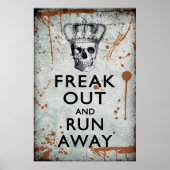 Freak Out en run-out Halloween Poster (Voorkant)
