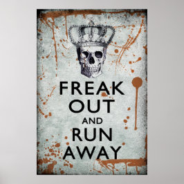 Freak Out en run-out Halloween Poster
