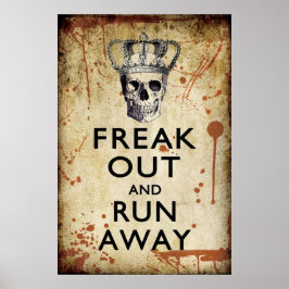 Freak Out en run-out Halloween Poster