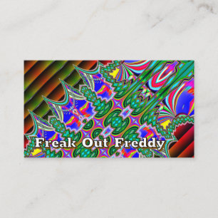 Freak Out Freddy ( u kunt de woorden wijzigen ) Visitekaartje