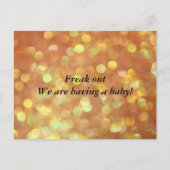 Freak out We hebben een baby! Aankondigingskaart (Voorkant)