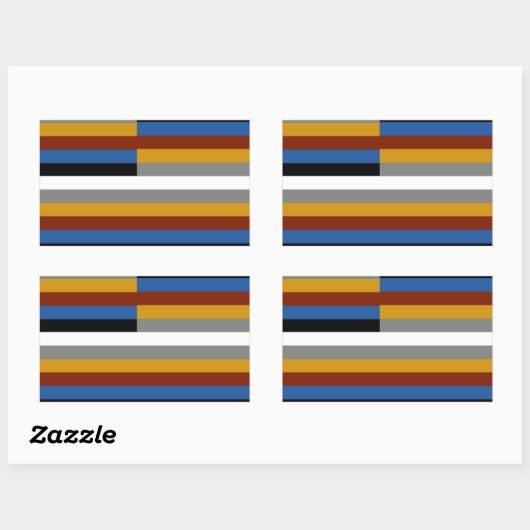 Freak Pride Flag Rechthoekige Sticker (Vel)