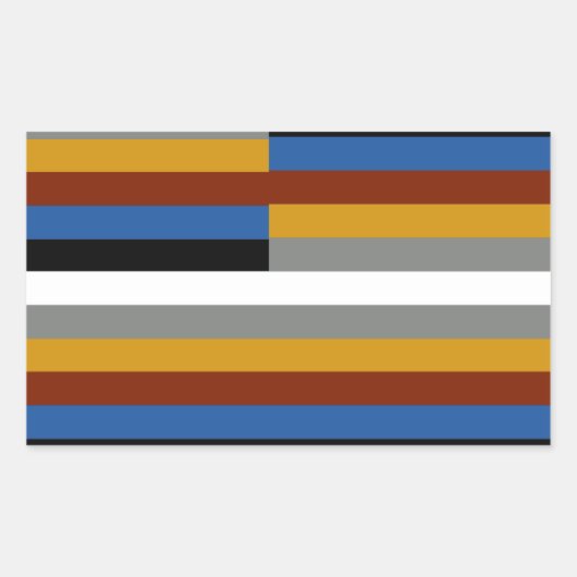 Freak Pride Flag Rechthoekige Sticker (Voorkant)