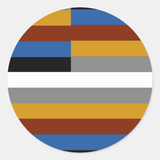 Freak Pride Flag Ronde Sticker (Voorkant)