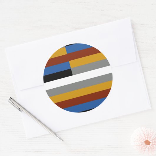 Freak Pride Flag Ronde Sticker (Envelop)